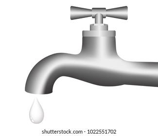 Tap and drop water graphic vector