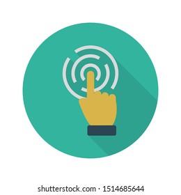 tap glyph flat vector icon