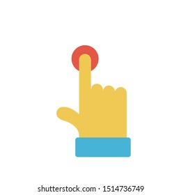 tap glyph flat vector icon
