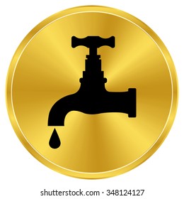 tap - gold vector icon