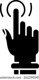 Tap and Hold Line vector Icon Design