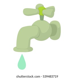 Tap icon. Cartoon illustration of tap vector icon for web design