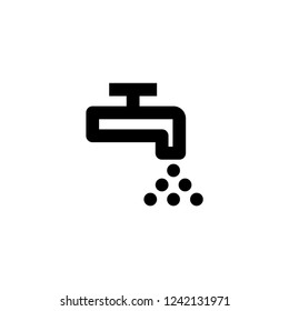 Tap icon. Drop water sign