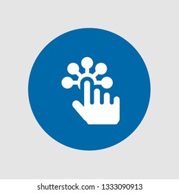  Tap icon. Editable  Tap icon for web or mobile.