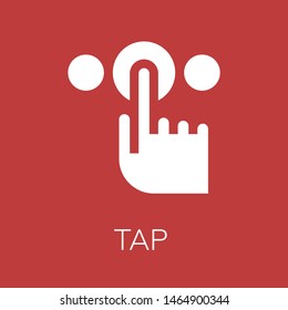  Tap icon. Editable  Tap icon for web or mobile.
