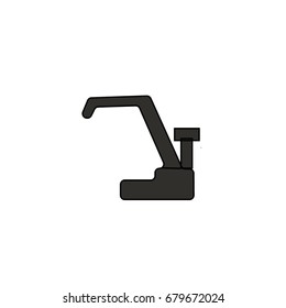tap icon flat design