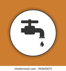 Tap icon. Flat design style eps 10