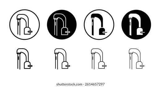 Tap icon flat and simple set design