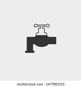 tap icon illustration design grey background
