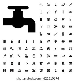 Tap icon illustration isolated vector sign symbol. cleaning icons vector set. on white background