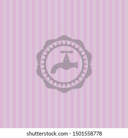 tap icon inside badge with pink background