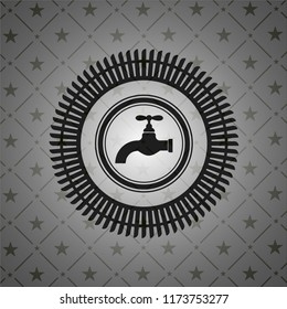 tap icon inside black emblem. Vintage.