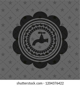 tap icon inside dark badge