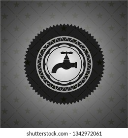 tap icon inside dark badge