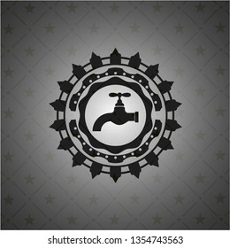 tap icon inside dark badge