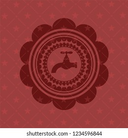 tap icon inside red icon or emblem