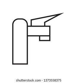 tap icon isolated on white background, vector illustration