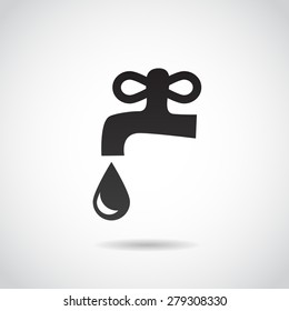 Tap icon isolated on white background. Vector art.