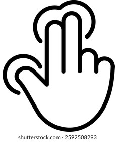 Tap Icon Line Vector Illustration