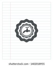 tap icon pencil effect. Vector Illustration. Detailed.