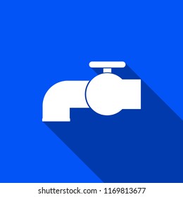 Tap icon with shadow , vector sign design