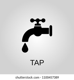 Tap icon. Tap symbol. Flat design. Stock - Vector illustration