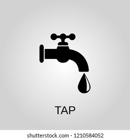 Tap icon. Tap symbol. Flat design. Stock - Vector illustration
