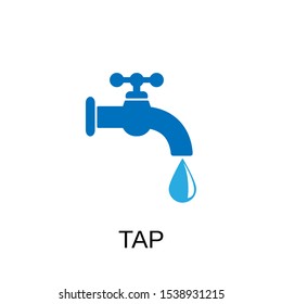 Tap icon. Tap symbol. Flat design. Stock - Vector illustration.