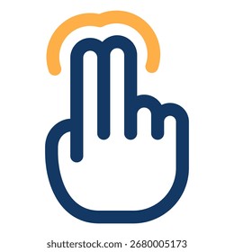 Pulsa el símbolo del icono. Ilustración vectorial.