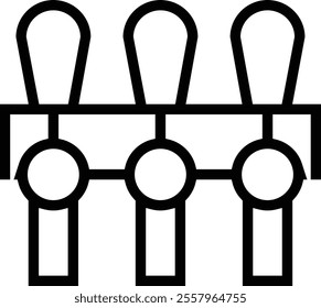 tap icon. Thin linear style design isolated on white background