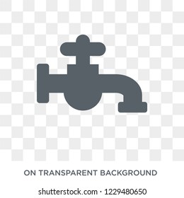 Tap icon. Trendy flat vector Tap icon on transparent background from Cleaning collection. 