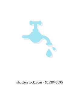 Tap icon. Vector illustration, flat design