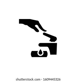 Tap icon vector illustration. interior symbol. isolated on white background.