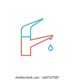 tap icon vector illustration. tap icon with two color style