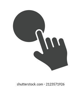 Tap icon vector image. Can also be used for Physical Fitness. Suitable for mobile apps, web apps and print media.
