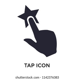 Tap icon vector isolated on white background for your web and mobile app design, Tap logo concept