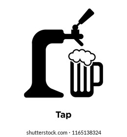 Tap icon vector isolated on white background, Tap transparent sign , beer symbols