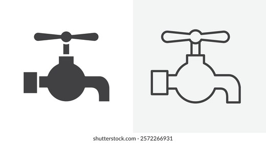 Tap icons. flat and line style set