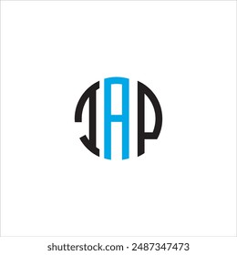 The TAP initials monogram logo is circular in blue and black