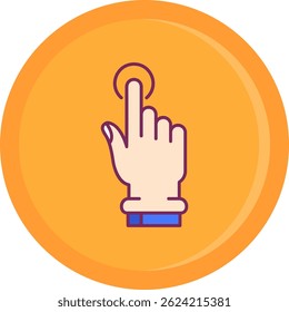Tap Line vector Icon Design