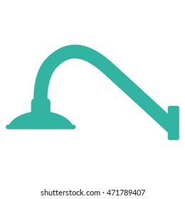 Tap Mixer icon. Vector style is flat iconic symbol, cyan color, white background.