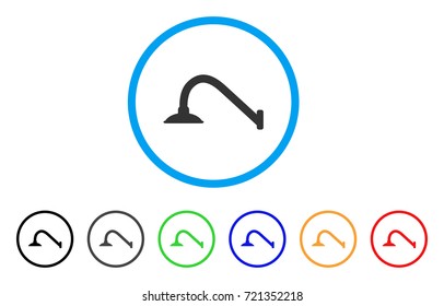 Tap Mixer rounded icon. Style is a flat tap mixer gray symbol inside light blue circle with black, gray, green, blue, red, orange versions. Vector designed for web and software interfaces.