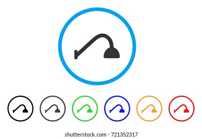 Tap Mixer rounded icon. Style is a flat tap mixer gray symbol inside light blue circle with black, gray, green, blue, red, orange versions. Vector designed for web and software interfaces.