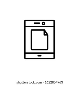 tap mode icon design line style. Perfect for application, web, logo and presentation template