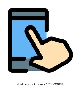 Tap on touchscreen phone