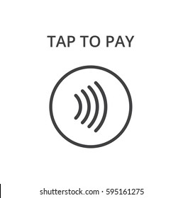 Tap to pay concept - vector sign. Contactless payment icon. svg