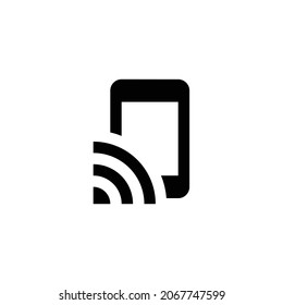 pulsa y reproduce el icono. Diseño de estilo plano aislado en un fondo blanco. Ilustración del vector