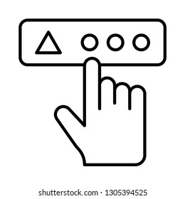 tap   press  click  