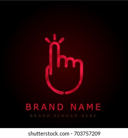 Tap red chromium metallic logo