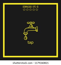 tap sketch vector icon